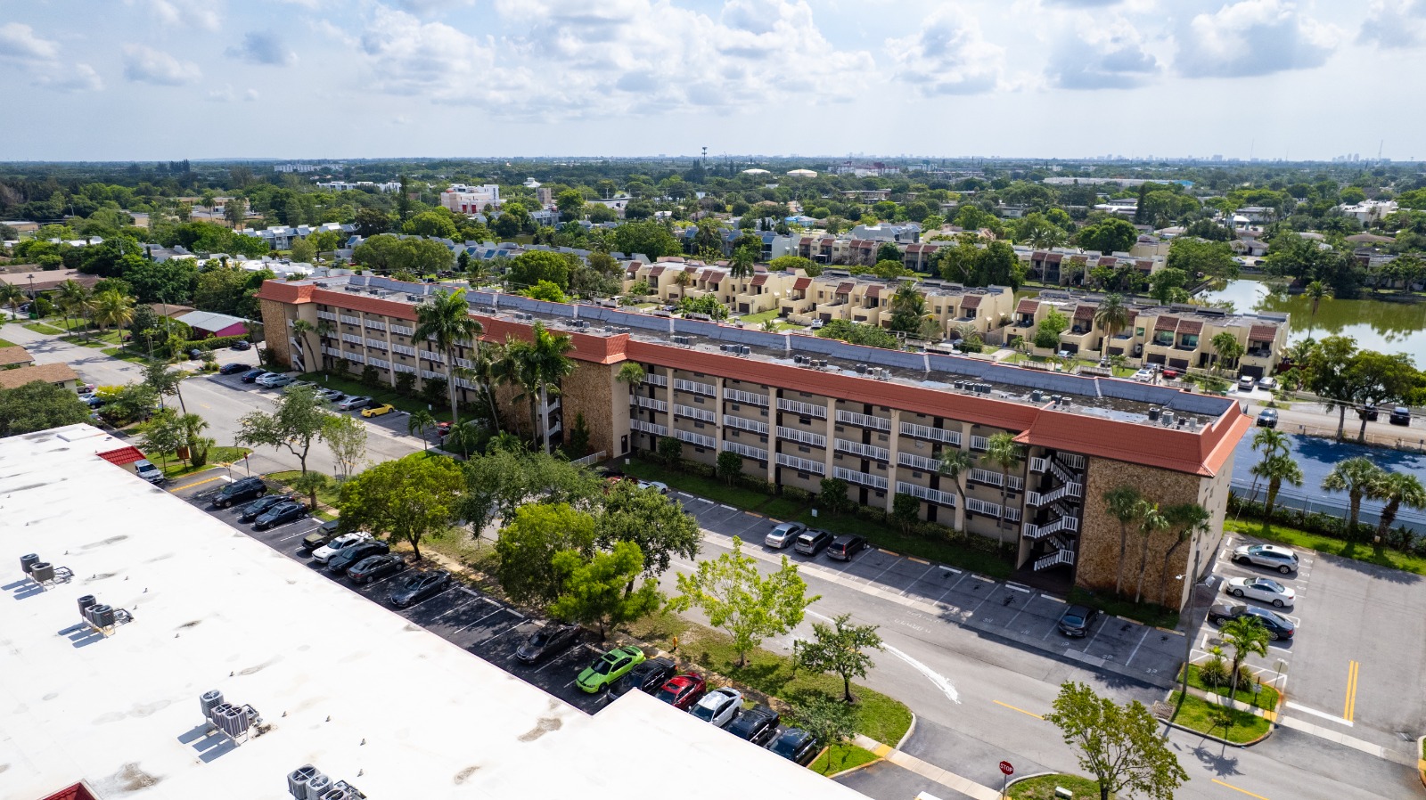 Aerial view of La Salle Park Condos